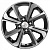 Khomen Wheels 6.0х15 4х100 ET48 d54.1 Black-FP KHW1501