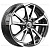 КиК Skoda  6.5х15 5х100 ET38 d57.1 Алмаз черный  (КСr1005) 