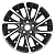 Khomen Wheels 7.5x18/5x108 ET40 D60.1 Black-FP KHW1804 (Chery Tiggo) 